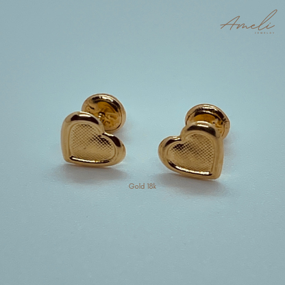 RACKET-TYPE HEART EARRIGNS